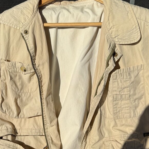 Vintage Façonnable Safari Utility Vest – Tan Cotton – 80s/90s – Multi-Pocket - Picture 7 of 7